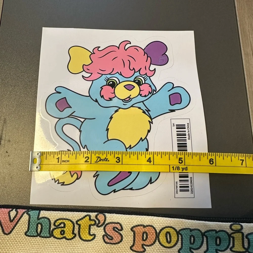 Popples cosmetic bag and sticker‎ new 80’s Retro